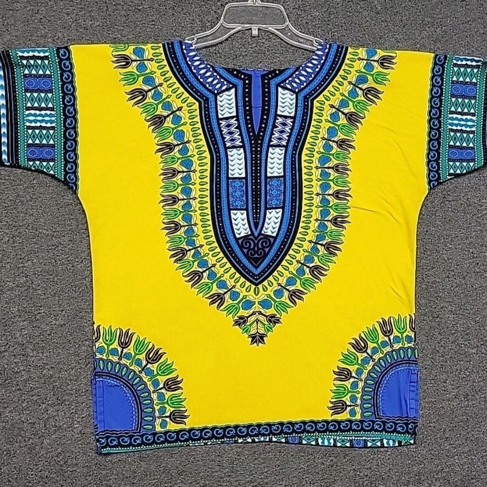 African Dashiki Cotton Shirt Men /Women Festival M